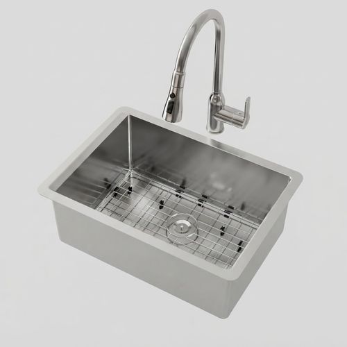 23 Inch Undermount Handmade Single Bowl Deep Kitchen Sink